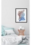 queence Paveikslas &raquo;Wlad&laquo; Abstrakt | Figūrėlė | Dekoracija | Kunst 1 Stk. dalys HD Premium Poster-Druck ir Holzrahmen