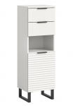 welltime Spintelė &raquo;Litica auk&scaron;tis 110 cm 2 stalčiai 1 durys 1 offenes Fach&laquo; Vonios spinta Bad-Midischrank Badezimmer Bad-M&ouml;bel