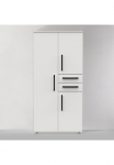 Demeyere GROUP Drabužių spinta &raquo;VERSATIL &ndash; su Stalčius in Komforth&ouml;he & Metall-Kleiderstangen&laquo; B/H/ T ca. 90x190cmx50cm viel daiktadėžė robuste Spanplatte pflegeleicht pagamintas in EU