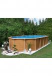 KWAD Baseinas &raquo;Green line Evolution&laquo; 61x37x132 wood Folie in blau rusvai gelsvas arba grau erh&auml;ltlich