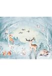 Komar Tapetai &raquo;Digitaldruck Vlies - Animal Sleepover - Gr&ouml;&szlig;e 350 x 280 cm&laquo; ra&scaron;tuotas glatt vaikų kambario baldų komplektas