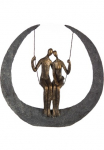 Casablanca by Gilde Dekoratyvinė figurėlė &raquo;Skulptur Avalynės krep&scaron;ys bronzefarben/grau&laquo; bronzefarben/grau Polyresin
