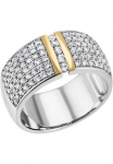 Firetti Žiedas &raquo;Schmuck Dovanų Silber 925 žiedas Žiedas Bicolor&laquo; su Zirkonia (synth.)