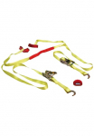 LAS Spanngurt 2 Stk. dalys su Ratsche ir J-Haken