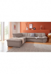 DOMO collection Kampinė sofa &raquo;Lagoa moderne Sitzheftung bequem ir komfortabel L-Form&laquo; patogi su miegojimo funkcija frei im Raum stellbar gro&szlig;e Farbvielfalt
