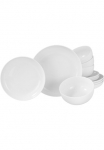 CreaTable Lėk&scaron;čių rinkinys &raquo;Allround Wei&szlig; Tellerset 12-tlg&laquo; Dekoratyvinė lėk&scaron;tė rinkinys Daily Use Zeitlos