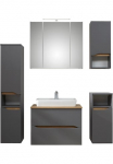 Saphir Vonios kambario baldų komplektas &raquo;Quickset 5 dalių Keramik-Aufsatzbecken ir LED-Spiegelschrank&laquo; 7 Stk. dalys
