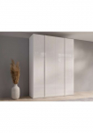Home affaire Drabužių spinta &raquo;Kleiderschrank Malissa su Regalen ir Kleiderstangen&laquo; Kabykla su 4 Hochglanz-Dreht&uuml;ren BxTxH 181x59x237 cm