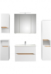 Saphir Vonios kambario baldų komplektas &raquo;Quickset 5 dalių Keramik-Waschtisch ir LED-Spiegelschrank&laquo; 6 Stk. dalys