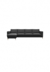 FLEXLUX Kampinė sofa &raquo;Fiore super bequem durch hochwertigen Sitzaufbau su Kaltschaum&laquo; plotis porankiais F&uuml;&szlig;e Alu+ Eiche L-Form
