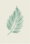 Komar Paveikslas &raquo;Winter Tropics Black Panther Palm Leaf&laquo; Tiere 1 Stk. dalys paveikslas zur dekoracija im vaikų kambario baldų komplektas - be grotelės