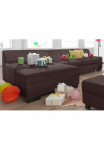 DOMO collection Kampinė sofa &raquo;Norma elegant & modern su flachen porankiais plotis 268cm L-Form&laquo; patogi su miegojimo funkcija