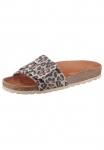 VERBENAS &Scaron;lepetės &raquo;Reiko Leopardo Grande&laquo; Sommerschuh Falt su Schnallenelement