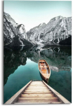 Reinders! Paveikslas &raquo;Wandbild Berg See Rocky Mountains - Glacier - Winter&laquo; Seelandschaft 1 Stk. dalys