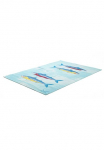 Sansibar Kilimas &raquo;Rantum Beach SA-015&laquo; rechteckig 5 mm auk&scaron;tis Flachgewebe moderni Design Motiv Fische In- & Lauko tinka