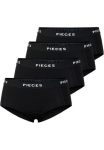 pieces Kelnaitės &scaron;ortukai &raquo;PCLOGO LADY 4 PACK SOLID NOOS BC&laquo; Rinkinys 4er-Pack 4 Stk. Baumwollmischung