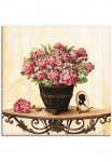 Artland Paveikslas ant drobės &raquo;Bouquet von roten Hortensien&laquo; Arrangements 1 Stk. dalys ant Holzrahmen gespannt