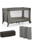 Kinderkraft Baby-Reisebett &raquo;2in1 JOY LIGHT grau&laquo; su krep&scaron;ys