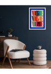queence Paveikslas su grotelės &raquo;Vogue Spr&uuml;che Text&laquo; Fashion | Kunst | Magazincover 1 Stk. dalys Plakatas su buntem Acrylglas Passepartout