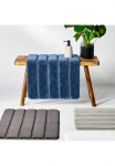 Schiesser Vonios kilimėlis &raquo;Milano su mink&scaron;tas Flor ir rutschhemmender R&uuml;ckseite&laquo; auk&scaron;tis 3 mm rutschhemmend Va&scaron;kuotas fu&szlig;bodenheizungsgeeignet OEKO-TEX&reg; STANDARD 100 zertifiziert