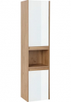 welltime Auk&scaron;ta pastatoma spintelė &raquo;Torun Badezimmerschrank&laquo; Vonios spinta spinta plotis 35 cm su Glasfronten