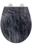 WENKO WC-dangtis &raquo;Slate Sijonas su Relief i&scaron; antibakteriellem Duroplast