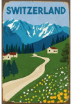 queence Metalinis paveikslas &raquo;SWITZERLAND&laquo; Schweiz Blechschilder