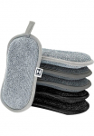 HENSSLERS Mikropluo&scaron;to &scaron;luostė &raquo;2in1&laquo; (Mikrofaser 10 cmx16 cm 6 Stk. dalys 2 unterschiedliche Mikrofaserseiten