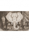 Architects Paper Fototapetas &raquo;Atelier 47 Elephant Head 1&laquo; orientalisch glatt Vlies Wand Schr&auml;ge Užklotas