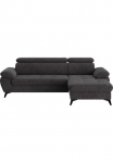 COTTA Kampinė sofa &raquo;Hudson L-Form B: 261 cm&laquo; su Kopfteilverstellung pasirinktinai miegojimo funkcija & Dėžutė patalynei