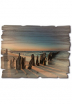 Artland Paveikslas &raquo;Sonnenuntergang Strand Wellenbrecher&laquo; Meer paveikslas/nuotrauka 1 Stk. dalys