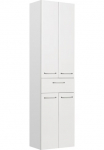 Saphir Auk&scaron;ta pastatoma spintelė &raquo;Quickset Vonios spinta 50 cm plotis 4 durys 1 lovos stalčius 3 Einlegeb&ouml;den&laquo; Badezimmer-Hochschrank ir Dūrų uždarymo sistema Griffe in Chrom gl&auml;nzend