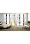 HOME WOHNIDEEN Panelinės užuolaidos &raquo;CARLISLE 8ER rinkinys&laquo; Lubinis užuolaidų bėgelis 8 Stk. dalys HxB: 245x60