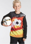 KIDSWORLD Mar&scaron;kinėliai ilgomis rankovėmis &raquo;FUSSBALL&laquo; Ilgomis rankovėmis mar&scaron;kinėliai Basic-Passform ra&scaron;tuotas Mar&scaron;kinėliai apvalia i&scaron;kirpte