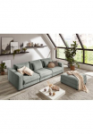 ATLANTIC home collection Trivietė sofa &raquo;Valan&laquo; XXL-Sitzfl&auml;che su Cord-Bezug frei stellbar su Wellenunterfederung