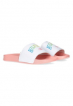 Tommy Hilfiger &Scaron;lepetės baseinui baseinas Slides maudymosi batai su buntem Logo