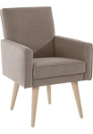 exxpo - sofa fashion Fotelis &raquo;Lungo sodo krėslas su madingas Kedernaht bequem ir elegant&laquo; plotis 64 cm hoher Holzfu&szlig;