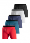 AUTHENTIC LE JOGGER AUTHENTIC LE Kelnės Langer Kelnaitės &scaron;ortukai Rinkinys 5 Stk. su zweifarbigem Webbund ir l&auml;ngerem kle&scaron;nė