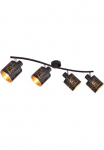 GLOBO LIGHTING Lubinis &scaron;viestuvas &raquo;TUNNO&laquo; E14 1 Stk. Deckenlampe/Strahler/goldfarben/Wohnzimmer/Flur/&oslash;: 400mm
