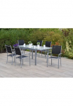 MERXX Garten-Essgruppe &raquo;&raquo;Milano&laquo;&laquo; rinkinys Pulverbeschichtetes Aluminiumgestell 7 Stk. dalys Ausziehtisch: LxB: 120-180 x 90 cm