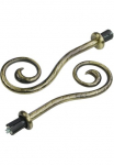 Liedeco Gardinenstangen-Endst&uuml;ck &raquo;Endst&uuml;ck Endknopf Spirale "Esperanca" dėl 16 mm Stangen&laquo; karnizo antgalis Endknopf