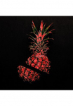 OTTO home Paveikslas &raquo;Ananas - Acrylbilder su Blattgold veredelt&laquo; Ananas | Obst | Obst paveikslas/nuotrauka 1 Stk. dalys Rote Farbvariante Handgearbeitet Gerahmt Edel