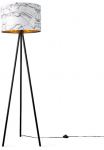 Paco Home Pastatomas &scaron;viestuvas &raquo;Trina Kraft&laquo; E27 Pastatomas &scaron;viestuvas miegamojo kambario baldai E27 Marmor Stein Design Grau Wei&szlig;