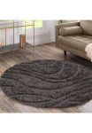 Sanat Ilgo plauko kilimas &raquo;Luxus 3503&laquo; ovali 30 mm auk&scaron;tis robuster Langflor &scaron;velnus Wohnzimmer miegamojo kambario baldai