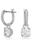 Swarovski Pora auskarai &raquo;Stilla Round&laquo; su &reg; Kristall - Einh&auml;nger abnehmbar