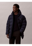 Calvin Klein Dygsniuota striukė &raquo;LS BONDED CHNNLD LONG HOODED PUF&laquo; su Mar&scaron;kinėliai apvalia i&scaron;kirpte regular forma