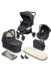 BabyGo Vaiki&scaron;kas vežimėlis &raquo;Style - 3in1&laquo; ir Vaiki&scaron;ka automobilinė kėdutė su Adaptern u. Mamos rankinė