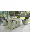 Destiny Garten-Essgruppe &raquo;LUNA&laquo; 4x Fotelis 1x stalas ir atrama 13 Stk. dalys Aliumininis Polyrattan