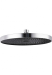 WENKO Kopfbrause &raquo;Softwater&laquo; Chrom/Schwarz &Oslash; 26 cm