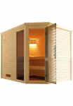 weka Pirtis &raquo;Design-Sauna CUBILIS 3&laquo; Blockbohlen im Line-Profil